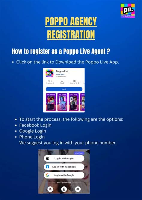 Poppo Agency Registration .